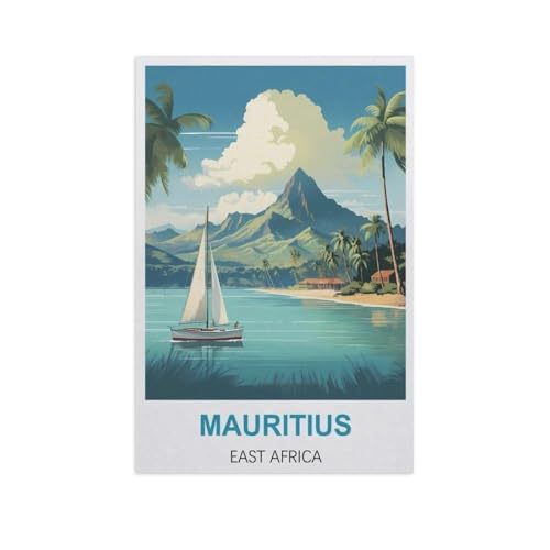 Klassisches Puzzle 3D Puzzle DIY Kit Papier Spielzeug Einzigartiges Geschenk，Mauritius, Ostafrika，Klassisches Puzzle 3D Puzzle DIY Kit Papier Spielzeug Einzigartiges Geschenk（38x26cm）-GJ18 von YYHMKBYY