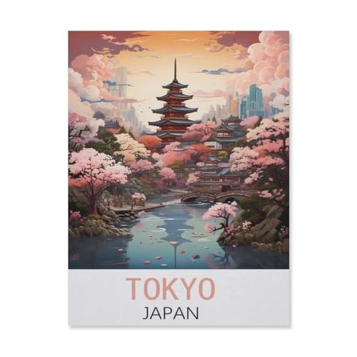 Klassisches Puzzle 3D Puzzle DIY Kit Papier Spielzeug Einzigartiges Geschenk，Tokio, Japan，Klassisches Puzzle 3D Puzzle DIY Kit Papier Spielzeug Einzigartiges Geschenk（50x70cm）-FL73 von YYHMKBYY