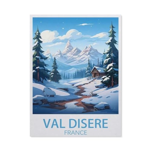 Klassisches Puzzle 3D Puzzle DIY Kit Papier Spielzeug Einzigartiges Geschenk，Val d'isere Frankreich， Berge，Klassisches Puzzle 3D Puzzle DIY Kit Papier Spielzeug Einzigartiges Geschenk（38x26cm）-AR5 von YYHMKBYY
