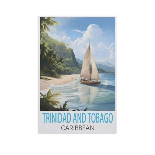 Klassisches Puzzlespiel, 1000-teiliges Puzzle für Erwachsene und Kinder, Trinidad und Tobago, Karibik, Basteln, Heimdekoration, kreatives Spielzeug (50 x 70 cm), -FP74 von YYHMKBYY