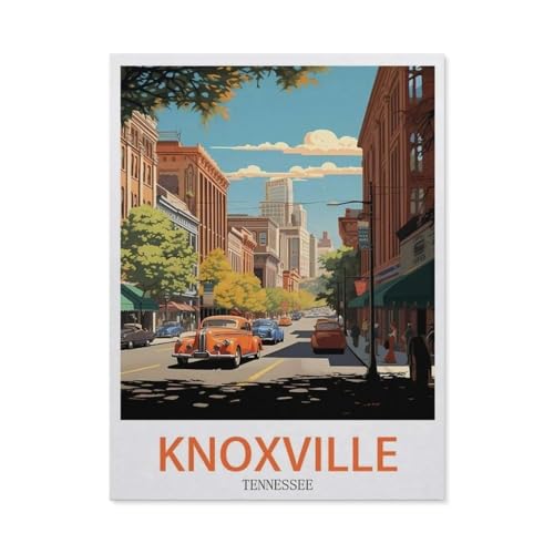 Knoxville Tennessee, Puzzle 1000 Teile für Erwachsene, klassisches Puzzle, Kinderpuzzle, herausfordernde und schwierige Puzzles für Erwachsene und Jugendliche (50 x 70 cm) - EK71 von YYHMKBYY