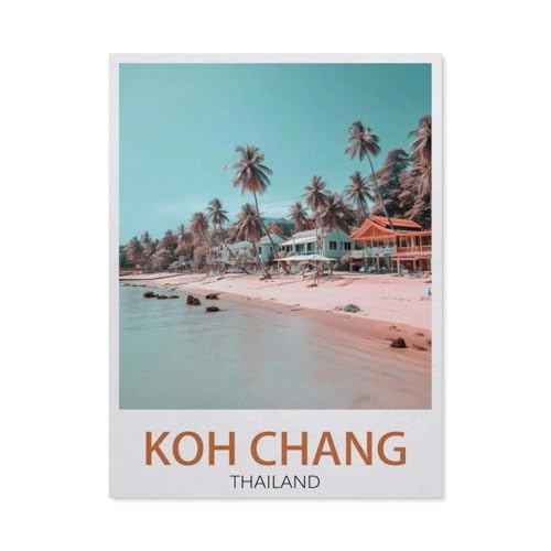 Koh Chang, Thailand, Baum, 1000 Teile, Puzzlespielzeug aus Holz mit abstrakter Kunst, Familienspiel, Schwierigkeitsherausforderung Puzzle (75 x 50 cm) -DX4 von YYHMKBYY