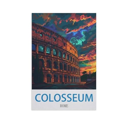 Kolosseum, Rom，Klassisches Puzzle 3D Puzzle DIY Kit Papier Spielzeug Einzigartiges Geschenk（50x70cm）-GB85 von YYHMKBYY