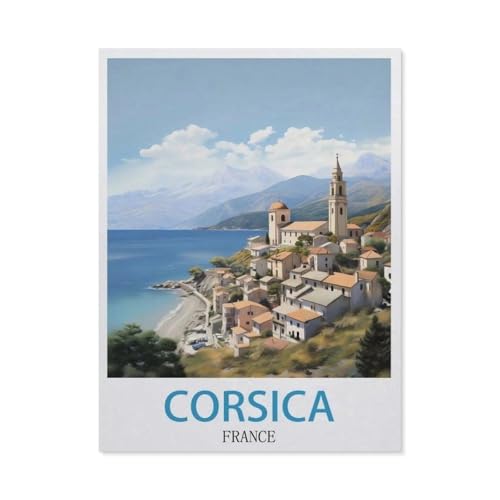 Korsika, Frankreich，Puzzles, 1000-teiliges Puzzle Für Erwachsene Und Kinder Ab 10 Jahren（50x70cm）-GP26 von YYHMKBYY