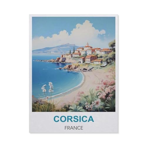 Korsika, Frankreich，Puzzles 1000 Teile für Erwachsene, Klassische Puzzle Jungen Mädchen Puzzle für Kinder Teenager Lernspiel Spielzeug（38x26cm）-DH44 von YYHMKBYY