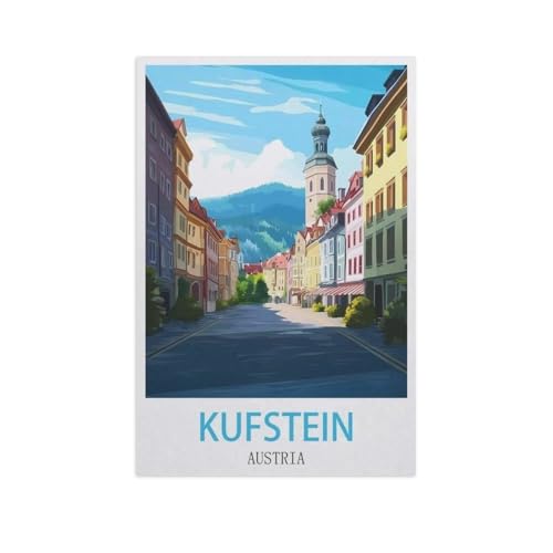 Kufstein, Österreich，Puzzles 1000 Teile für Erwachsene, Klassische Puzzle Teenager Puzzle Perfektes Pädagogisches Geschenk für Jungen Und Mädchen（50x70cm）-FX70 von YYHMKBYY