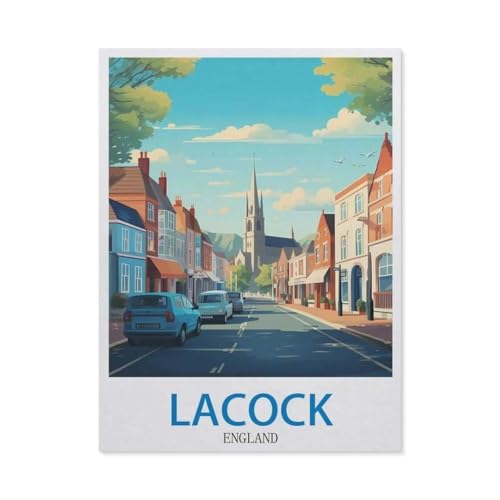 Lacock, England，Puzzles, 1000-teiliges Puzzle Für Erwachsene Und Kinder Ab 10 Jahren（38x26cm）-DY33 von YYHMKBYY