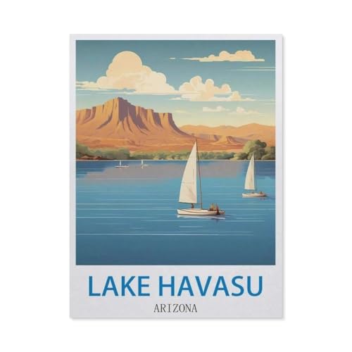 Lake Havasu, Arizona，Puzzles 1000 Teile für Erwachsene, Klassische Puzzle Jungen Mädchen Puzzle für Kinder Teenager Lernspiel Spielzeug（75x50cm）-ED36 von YYHMKBYY