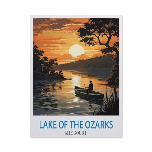 Lake of The Ozarks, Missouri，Puzzle 1000 Teile Holz Puzzle Erwachsene Kinder Lernspielzeug Familie Dekompressionsspiel（75x50cm）-CM95 von YYHMKBYY
