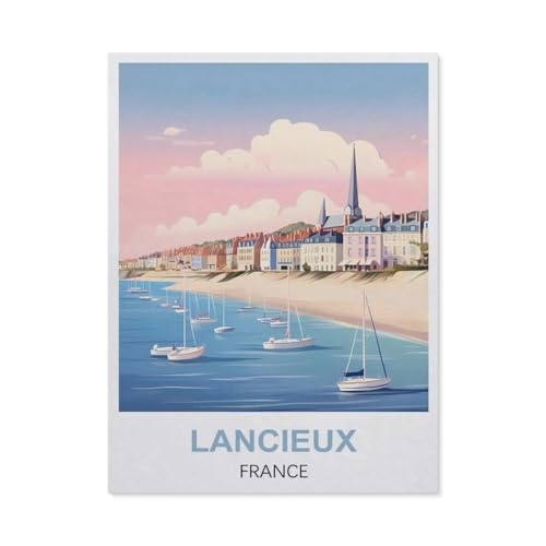 Lancieux Frankreich-Puzzle, 1000-teiliges Puzzle, Papierspielzeug für Erwachsene und Kinder, Lernspiel (50 x 70 cm), EM43 von YYHMKBYY