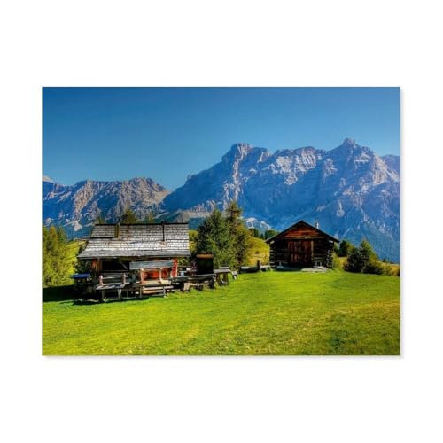 Lavrella und Conturines von der Pralongia Alpe，Puzzles 1000 Teile für Erwachsene, Klassische Puzzle Jungen Mädchen Puzzle für Kinder Teenager Lernspiel Spielzeug（38x26cm）-AP64 von YYHMKBYY
