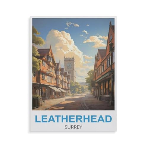 Leatherhead Surrey，Für Erwachsene Familie Stress Relief Puzzle Spielzeug - Familie Spaß Herausforderung Spielzeug - 1000 Teile Puzzle（38x26cm）-GT88 von YYHMKBYY