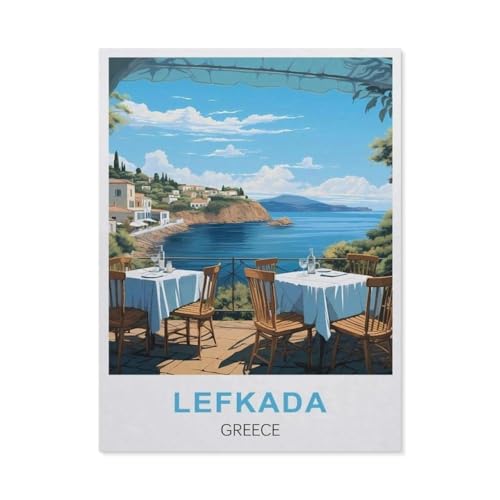 Lefkada, Griechenland，Holz Puzzle 1000 Teile Spielzeug Für Erwachsene Dekompressionsspiel（75x50cm）-DX65 von YYHMKBYY
