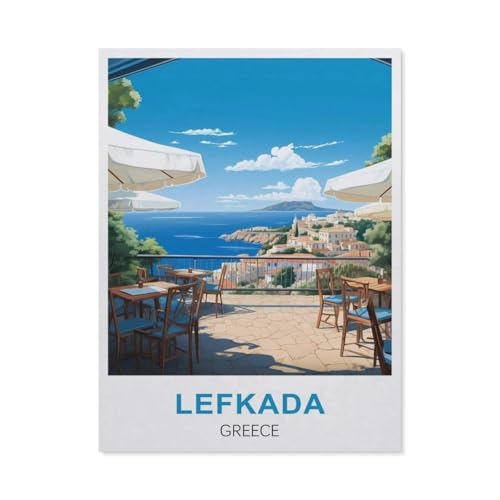 Lefkada, Griechenland，Puzzles, 1000-teiliges Puzzle Für Erwachsene Und Kinder Ab 10 Jahren（75x50cm）-DI94 von YYHMKBYY