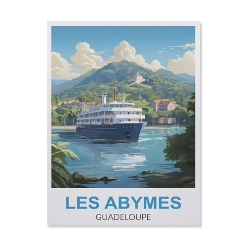 Les Abymes Guadeloupe，3D Puzzle 1000 Stück, Holz Montiert DIY Puzzle Montage Spielzeug Für Kinder, Holz Puzzle Holz Geschenk（75x50cm）-GN14 von YYHMKBYY