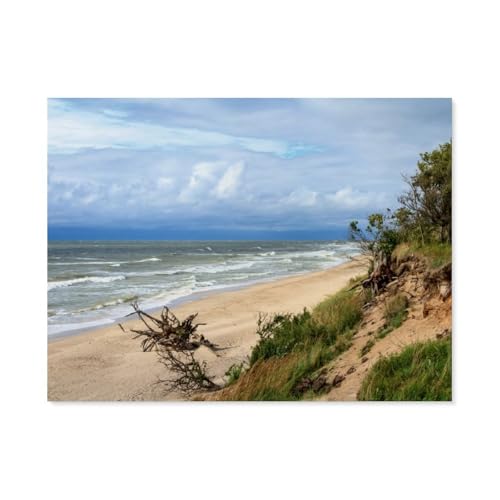 Lettland - Steilufer an der Ostsee，Für Erwachsene Familie Stress Relief Puzzle Spielzeug - Familie Spaß Herausforderung Spielzeug - 1000 Teile Puzzle（75x50cm）-AY13 von YYHMKBYY