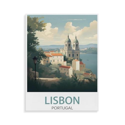 Lissabon Portugal, See，Klassisches Puzzle 3D Puzzle DIY Kit Holz Spielzeug Einzigartiges Geschenk（75x50cm）-P4 von YYHMKBYY