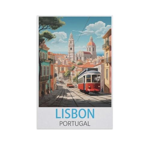 Lissabon Portugal，1000 Piece Puzzles Für Kid Adult Toy Geschenk DIY Game（50x70cm）-FT41 von YYHMKBYY