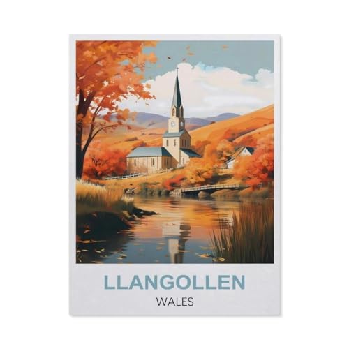 Llangollen, Wales，Puzzle 1000 Teile Erwachsene Kinde Spaß Lernspielzeug Geschenke（38x26cm）-EN12 von YYHMKBYY