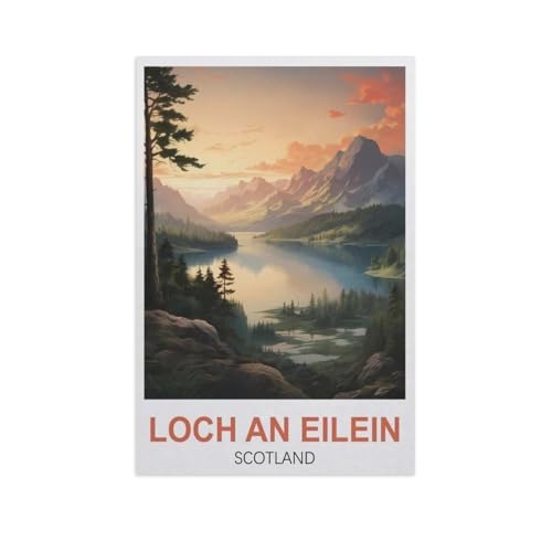 Loch An Eilein Schottland，Puzzles, 1000-teiliges Puzzle Für Erwachsene Und Kinder Ab 10 Jahren（75x50cm）-GK15 von YYHMKBYY