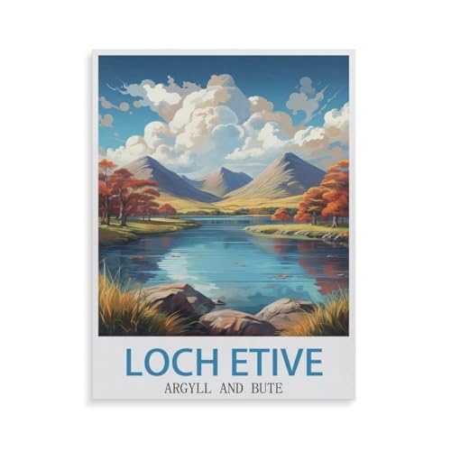 Loch Etive Argyll und Bute，1000 Teile, Puzzle Aus Papier Für Erwachsene Und Kinder Ab 12 Jahren, Lernspielzeug（38x26cm）-GT7 von YYHMKBYY