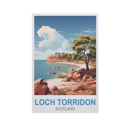 Loch Torridon Schottland，Papier Puzzle 1000 Teile Spielzeug Für Erwachsene Dekompressionsspiel（38x26cm）-GK20 von YYHMKBYY