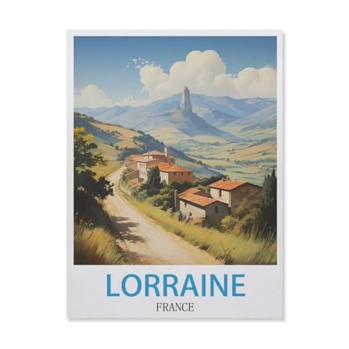 Lothringen Frankreich，1000 Stück Erwachsene Holz Landschaft Puzzles Für Kinder Lernspielzeug Geschenke（75x50cm）-GM46 von YYHMKBYY