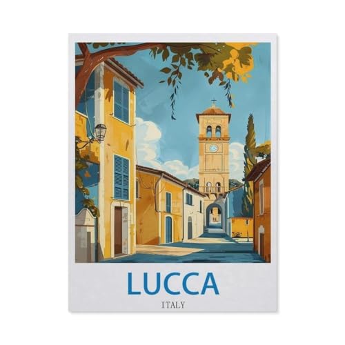 Lucca, Italien, für Kinder, 1000 Teile, Papier, Puzzle, DIY, lässig, für Erwachsene und Jugendliche, einzigartiges Geschenk (50 x 70 cm) - EC43 von YYHMKBYY
