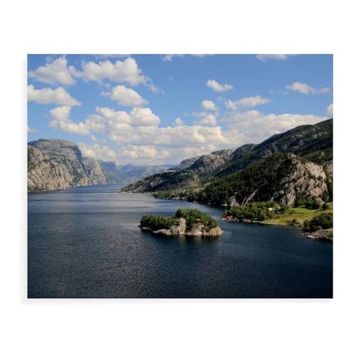 Lysefjord，1000 Teile, Puzzle Aus Papier Für Erwachsene Und Kinder Ab 12 Jahren, Lernspielzeug（50x70cm）-AX32 von YYHMKBYY