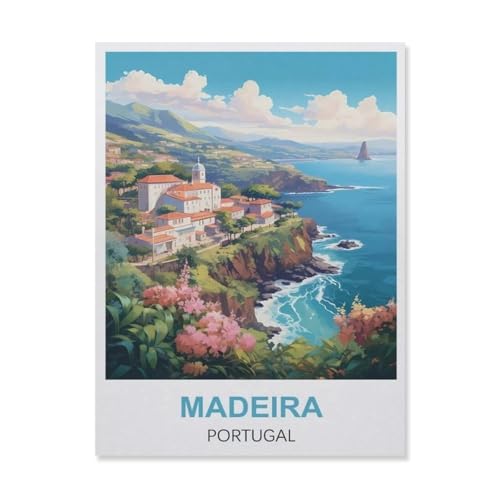 Madeira Portugal，Puzzles 1000 Stück Puzzles Für Erwachsene Kinder Klassisches Familienpuzzle Indoor DIY Spielzeug Geburtstagsgeschenk（50x70cm）-ES34 von YYHMKBYY