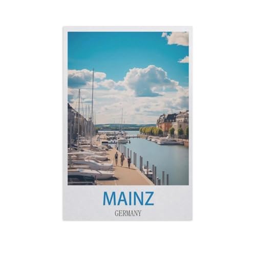 Mainz, Deutschland，Puzzle 1000 Teile Papier Puzzle Erwachsene Kinder Lernspielzeug Familie Dekompressionsspiel（38x26cm）-FZ90 von YYHMKBYY