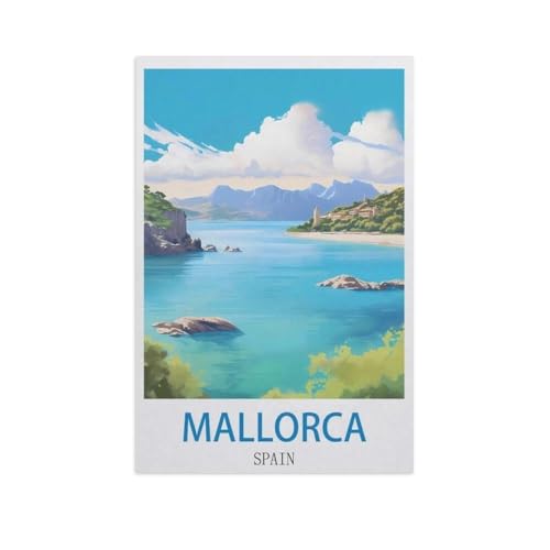 Mallorca, Spanien，Puzzles, 1000-teiliges Puzzle Für Erwachsene Und Kinder Ab 10 Jahren（38x26cm）-GE28 von YYHMKBYY
