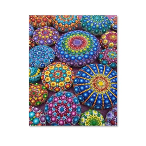 Mandala-Muster，Puzzles 1000 Teile für Erwachsene, Klassische Puzzle Jungen Mädchen Puzzle für Kinder Teenager Lernspiel Spielzeug（50x70cm）-E60 von YYHMKBYY