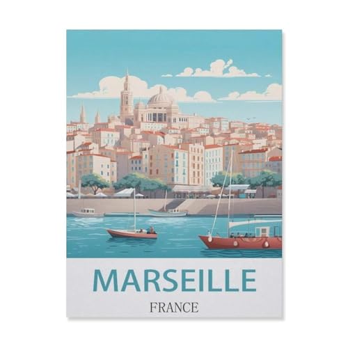 Marseille Frankreich, Holzpuzzle für Erwachsene, Kinder, Lernspielzeug, Familien-Dekompressionsspiel, 75 x 50 cm, EJ13 Marseille Frankreich, Holzpuzzle für Erwachsene, Kinder, Lernspielzeug, Familien-Dekompressionsspiel, 75 x 50 cm, EJ13 von YYHMKBYY