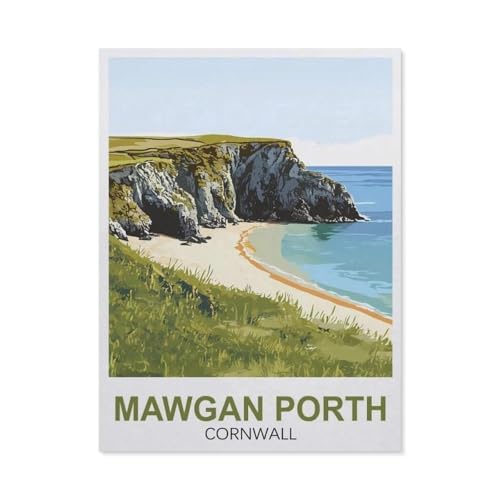 Mawgan Porth Cornwall England，1000 Piece Puzzles Für Kid Adult Toy Geschenk DIY Game（38x26cm）-FA34 von YYHMKBYY