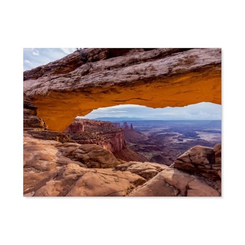 Mesa Arch - Canyonlands National Park，1000 Piece Puzzles Für Kid Adult Toy Geschenk DIY Game（38x26cm）-AS71 von YYHMKBYY