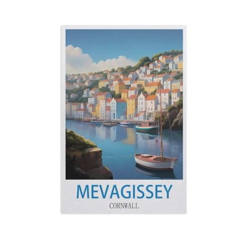 Mevagissey, Cornwall，Puzzles, 1000-teiliges Puzzle Für Erwachsene Und Kinder Ab 10 Jahren（75x50cm）-FZ14 von YYHMKBYY