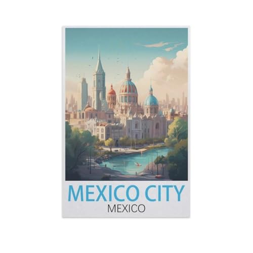 Mexico City Mexiko，Puzzles, 1000-teiliges Puzzle Für Erwachsene Und Kinder Ab 10 Jahren（38x26cm）-FT100 von YYHMKBYY