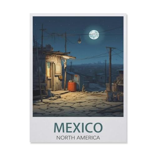 Mexiko-Stadt, Mexiko, Landschaft，Puzzle 1000 Teile Holz Puzzle Erwachsene Kinder Lernspielzeug Familie Dekompressionsspiel（75x50cm）-DV41 von YYHMKBYY