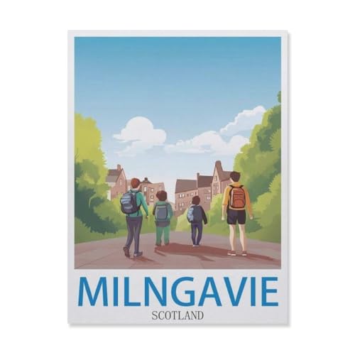 Milngavie Schottland，Puzzle 1000 Teile Holz Puzzle Geeignet Für Erwachsene Kinder Familien Stressabbau Puzzlespiele（75x50cm）-FD94 von YYHMKBYY