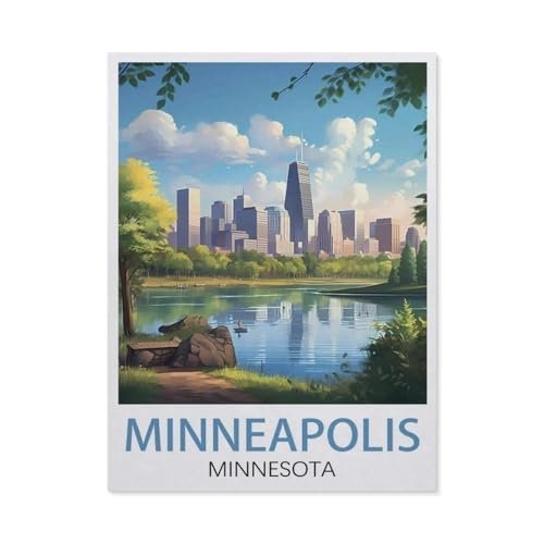 Minneapolis Minnesota River, Puzzle, 1000 Teile, klassische Puzzles, Lernspiele, Spielzeug, bestes Geschenk für Erwachsene und Kinder (50 x 70 cm) -EW29 von YYHMKBYY