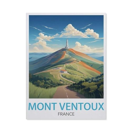 Mont Ventoux Frankreich，Puzzle 1000 Teile Holz Puzzle Erwachsene Kinder Lernspielzeug Familie Dekompressionsspiel（75x50cm）-AV70 von YYHMKBYY