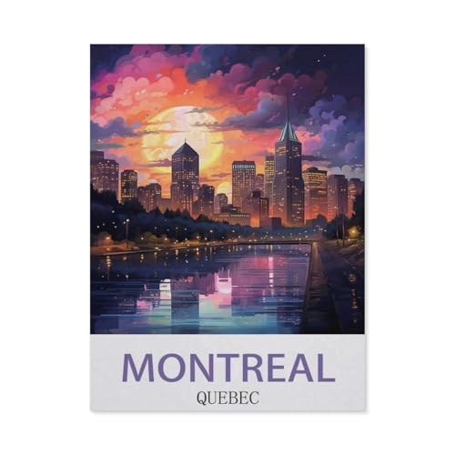Montreal, Quebec, Kanada，Papier Puzzle 1000 Teile Spielzeug Für Erwachsene Dekompressionsspiel（50x70cm）-EC69 von YYHMKBYY