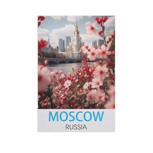 Moskau, Russland，Puzzles, 1000-teiliges Puzzle Für Erwachsene Und Kinder Ab 10 Jahren（38x26cm）-FO86 von YYHMKBYY