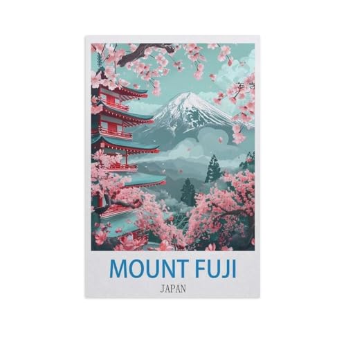 Mount Fuji, Japan，Papier Puzzle 1000 Teile Spielzeug Für Erwachsene Dekompressionsspiel（38x26cm）-GF6 von YYHMKBYY