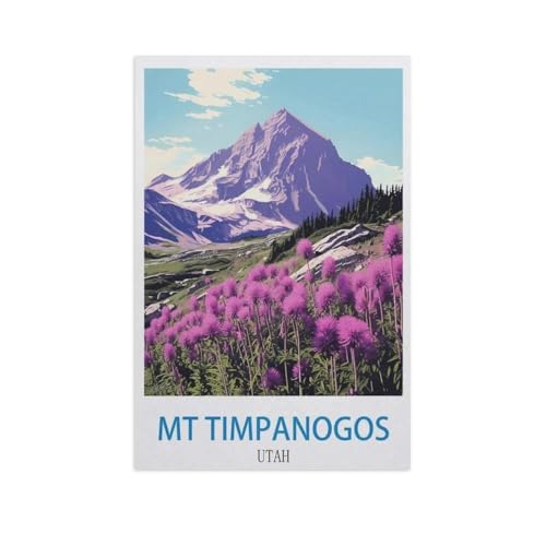 Mt Timpanogos, Utah，Puzzle 1000 Teile Erwachsene Kinde Spaß Lernspielzeug Geschenke（38x26cm）-GD68 von YYHMKBYY