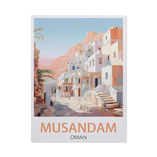Musandam, Oman, Fjorde，Holz Puzzle 1000 Teile Spielzeug Für Erwachsene Dekompressionsspiel（75x50cm）-DW19 von YYHMKBYY
