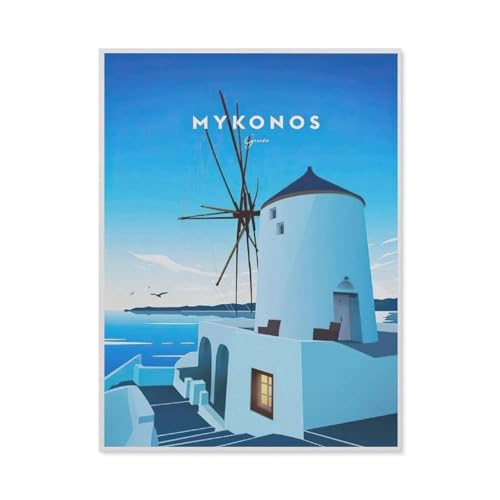 Mykonos Griechenland，Puzzles, 1000-teiliges Puzzle Für Erwachsene Und Kinder Ab 10 Jahren（75x50cm）-BK33 von YYHMKBYY