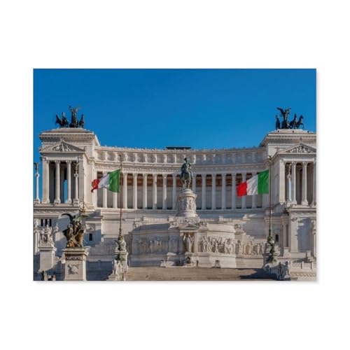 Nationaldenkmal Viktor Emmanuel II.Rom，Für Erwachsene Familie Stress Relief Puzzle Spielzeug - Familie Spaß Herausforderung Spielzeug - 1000 Teile Puzzle（38x26cm）-AZ81 von YYHMKBYY