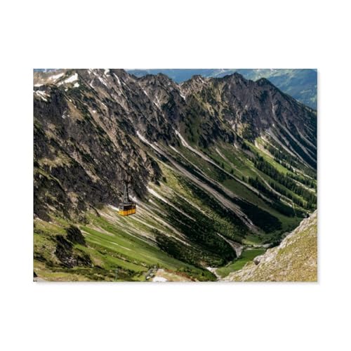 Nebelhornbahn，1000 Teile, Puzzle Aus Papier Für Erwachsene Und Kinder Ab 12 Jahren, Lernspielzeug（38x26cm）-AU38 von YYHMKBYY